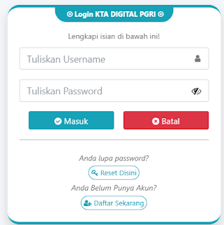 Register PGRI Sinjai - Persatuan Guru Republik Indonesia Cabang Sinjai